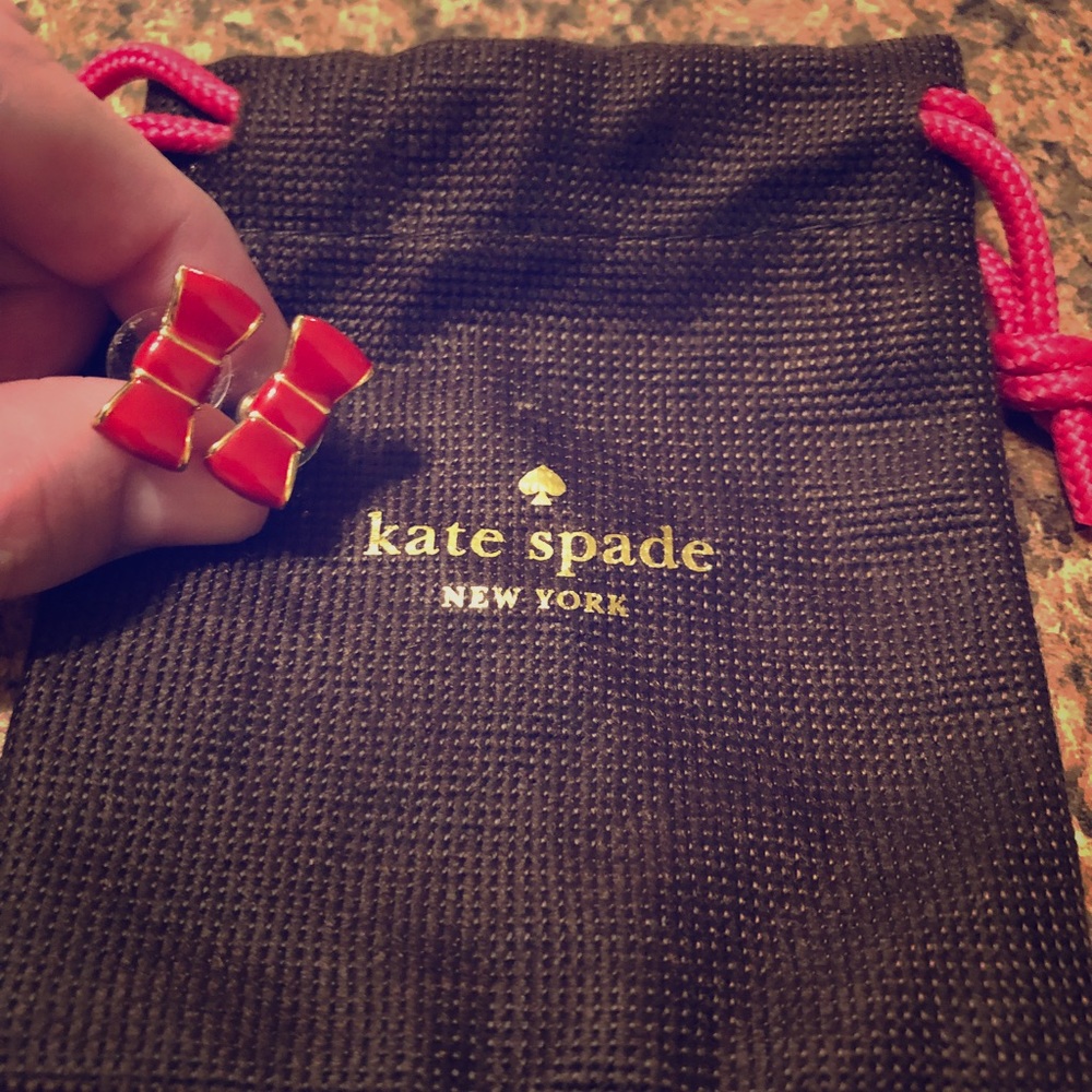 Kate Spade Red Bow Earrings
